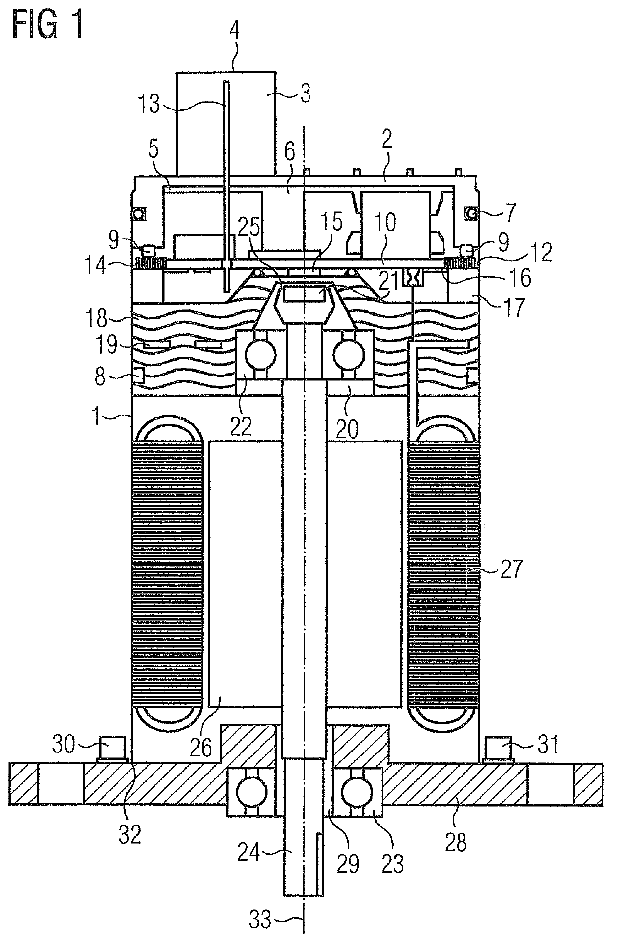 Housing for an Electric Machine with a Cooling Device