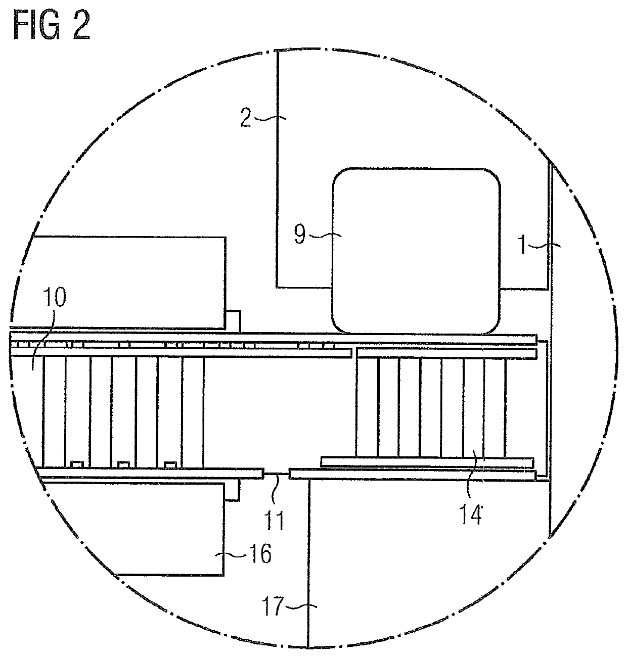 Housing for an Electric Machine with a Cooling Device