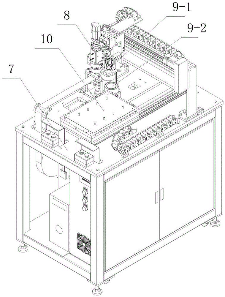 Reinforcing plate intelligent attaching system and attaching method thereof