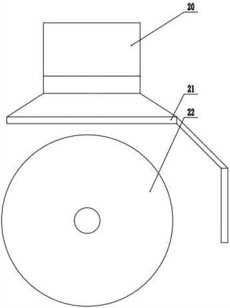 Edge grinding machine for plate rolling motor casing