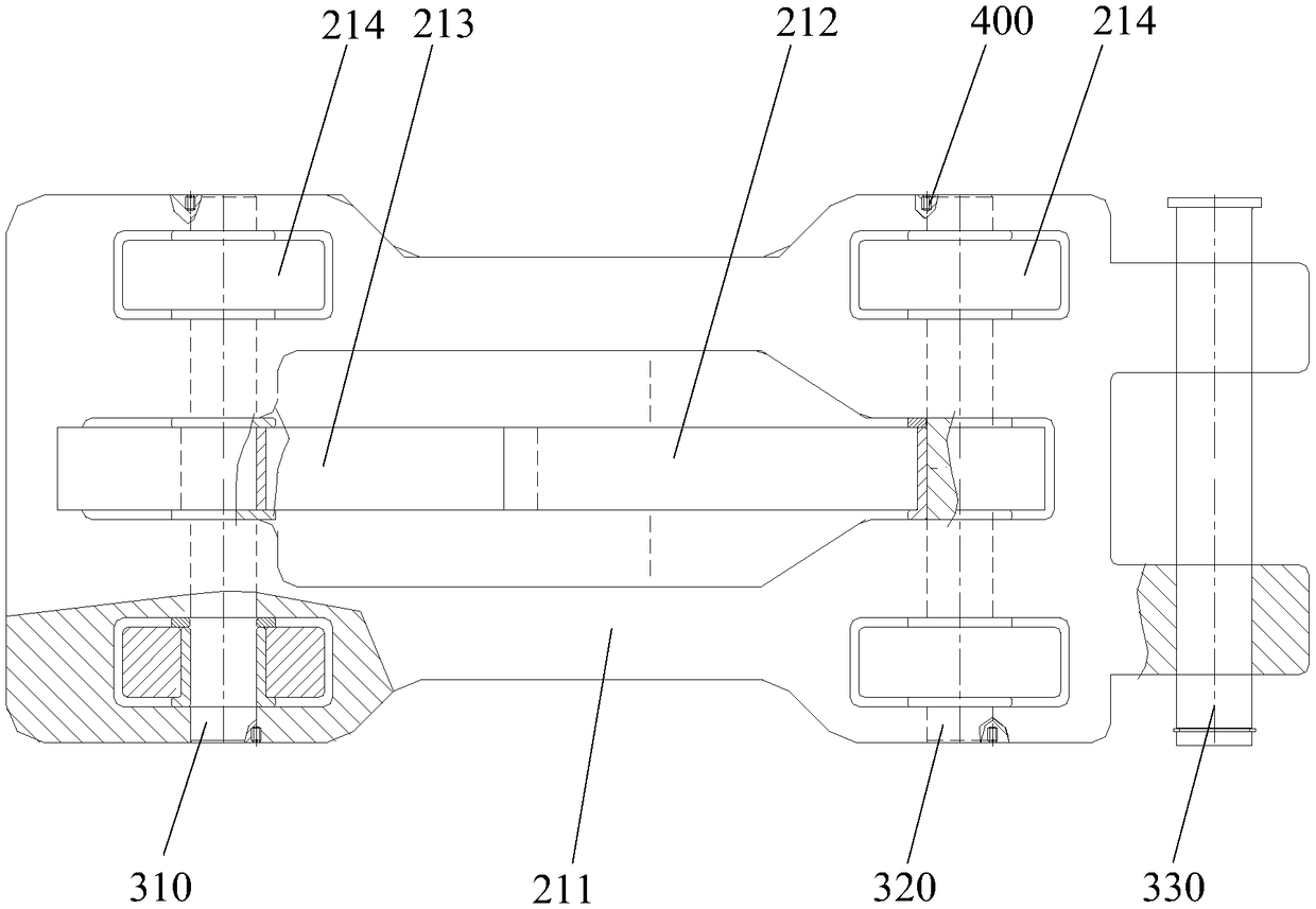 Hydraulic brake slide block system