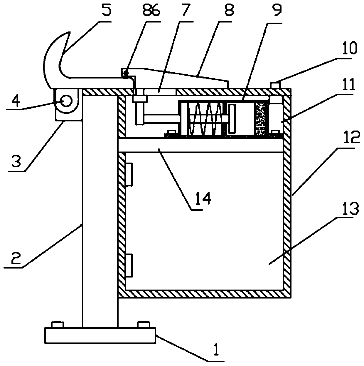 Emergent cable release control device for ship