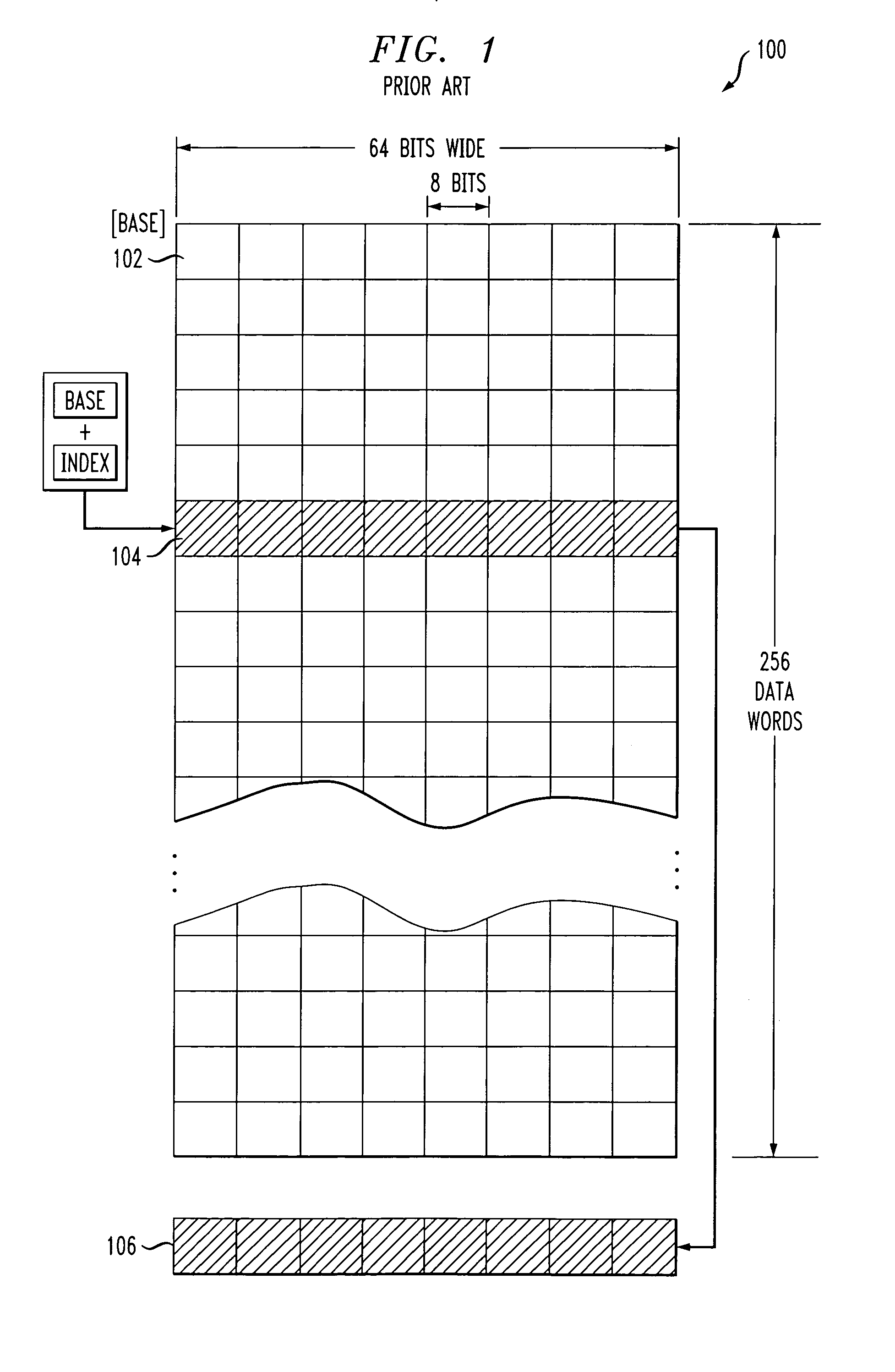 Vector indexed memory unit and method