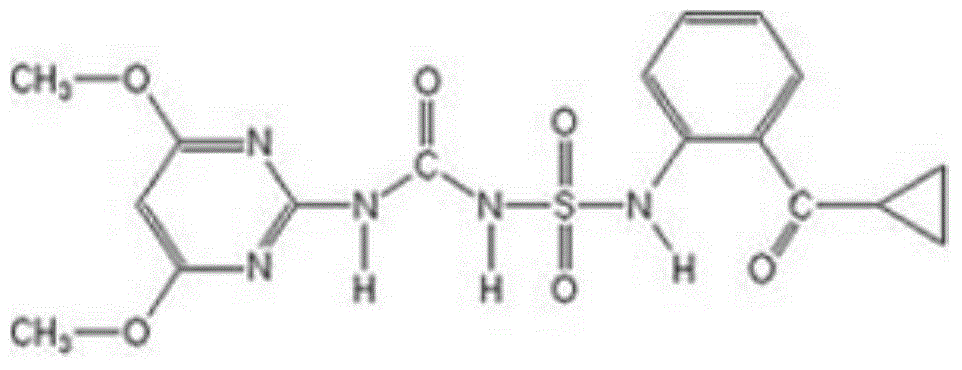 Mixed herbicide containing flazasulfuron and cyclosulfamuron