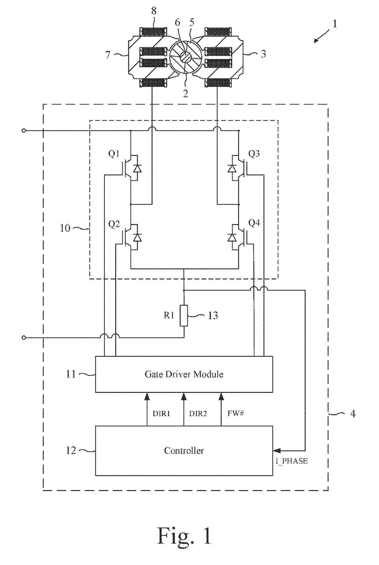 Method of determining the rotor position of a permanent-magnet motor