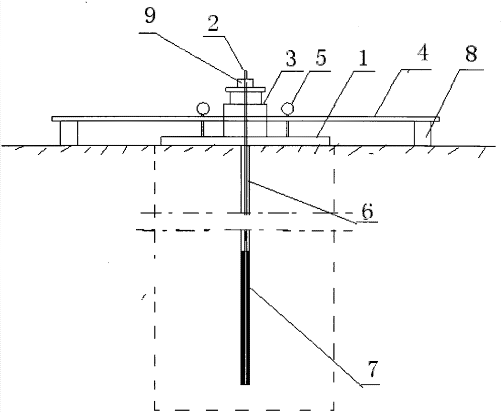 Method for testing mechanical parameters of stone by using center anchored bearing plate