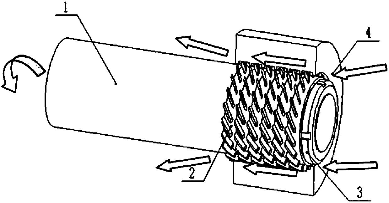 An active labyrinth seal structure