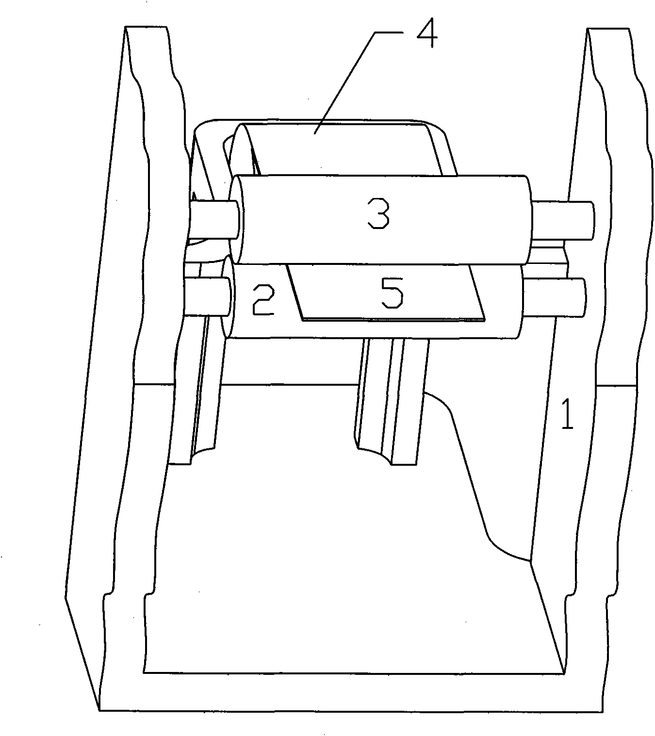 Bronzing machine roller-increasing device