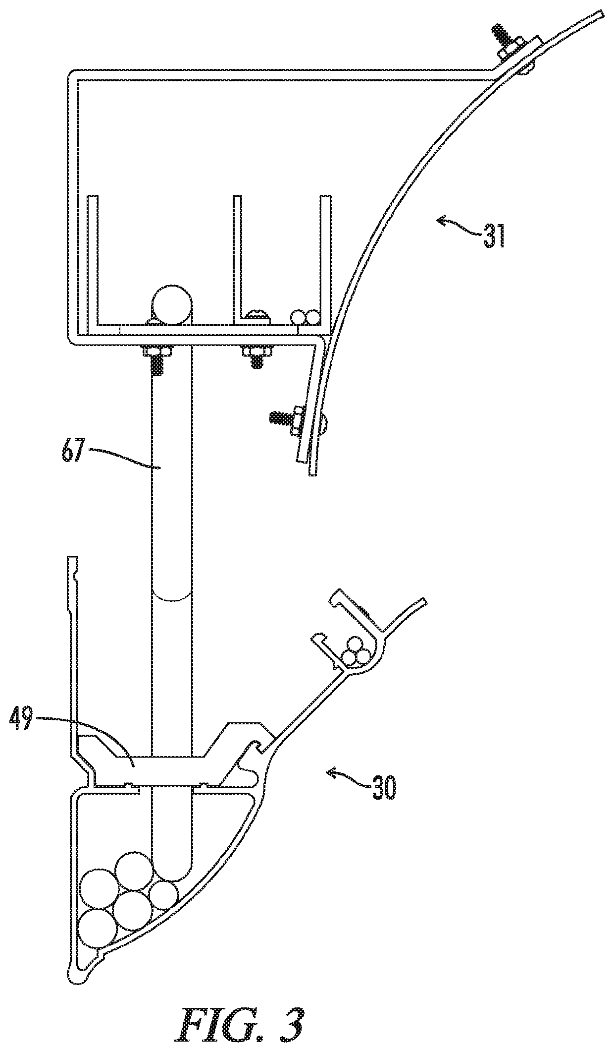 System and method for securing power and communications cables and associated hardware within crown molding