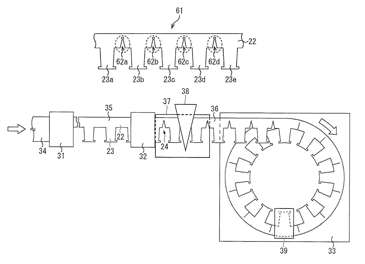 Manufacturing method for helical core for rotating electrical machine and manufacturing device for helical core for rotating electrical machine