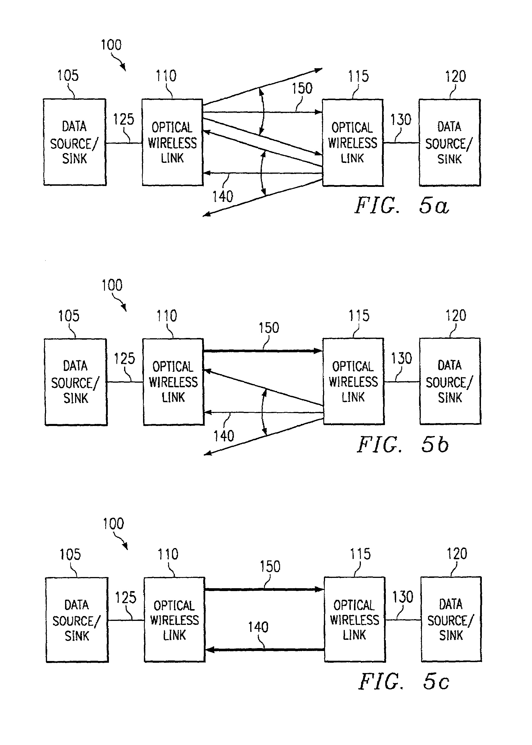 Reflection detection in an optical wireless link