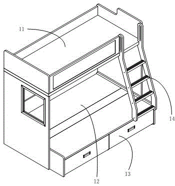 Doodling combined child bed with air purification function