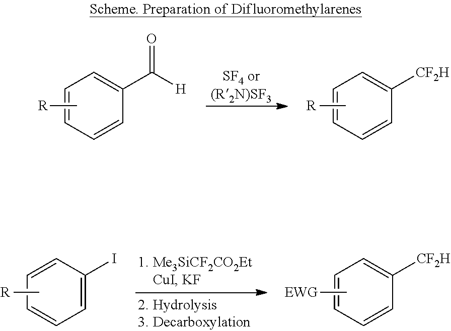 Difluoromethylation of aryl and vinyl iodides