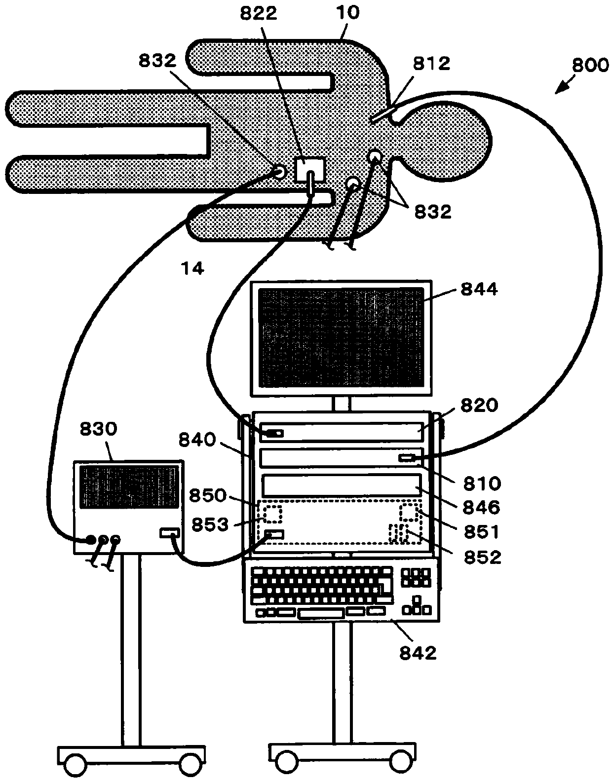 Left atrial pressure measuring method and left atrial pressure measuring device