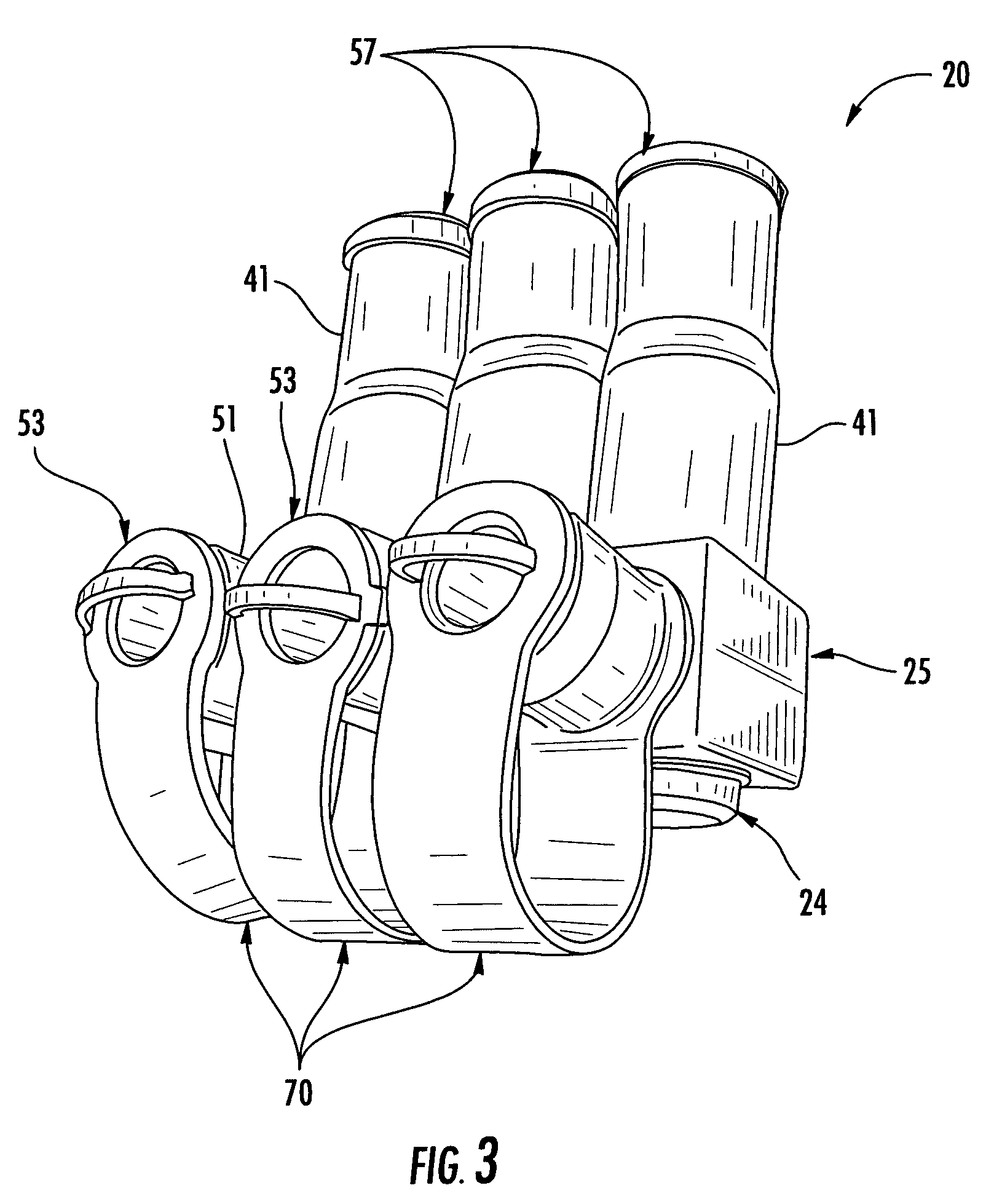 Electrical connector including insulating boots and associated methods