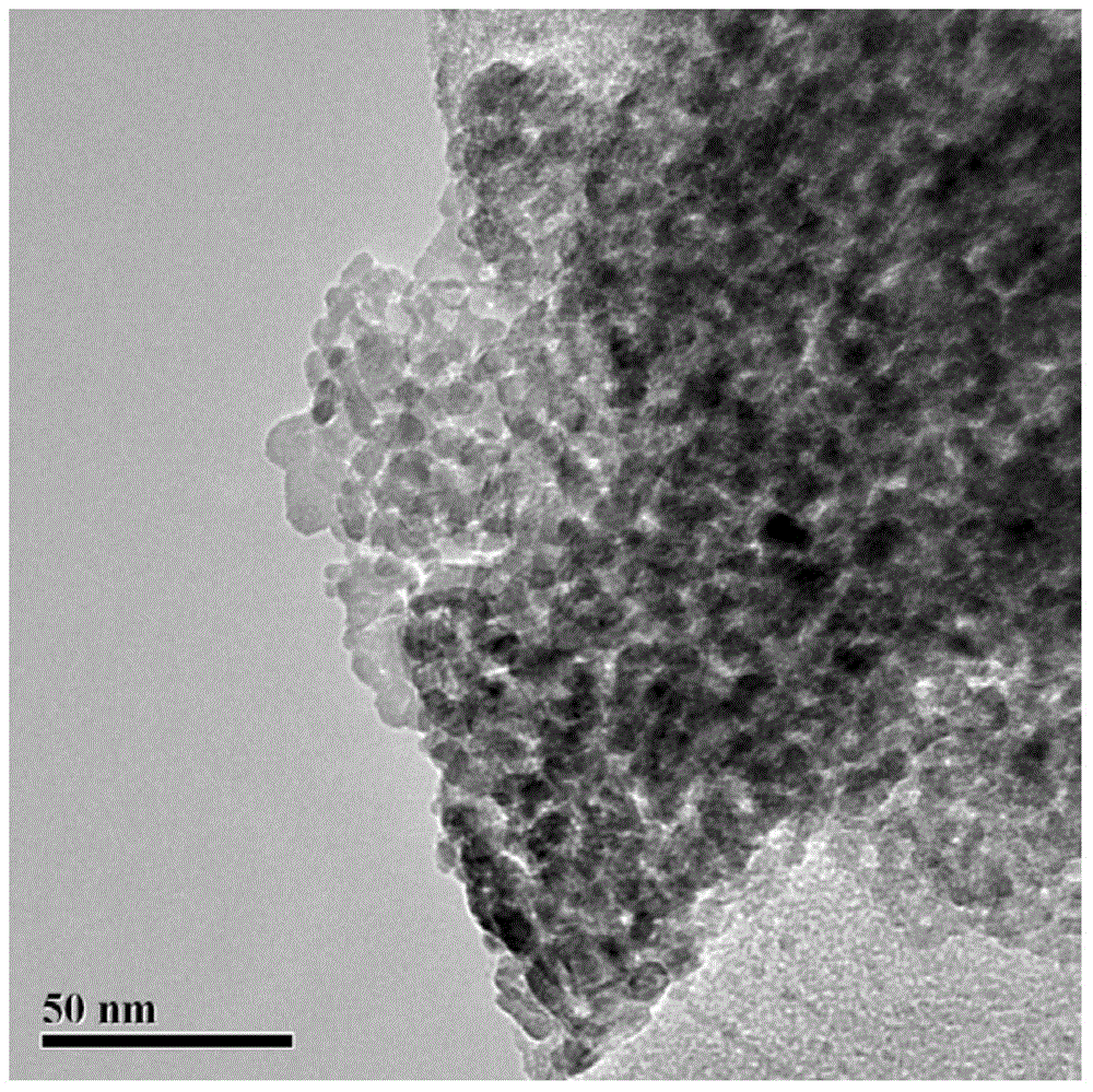 Method for preparing cobaltous oxide/graphene nanometer composite material