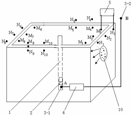 Method and device for monitoring seepage of underground diaphragm wall of foundation ditch of building