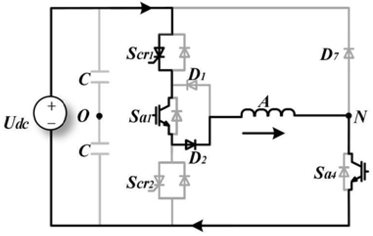 A thyristor-based magnetic field modulation switched reluctance motor drive system and control method