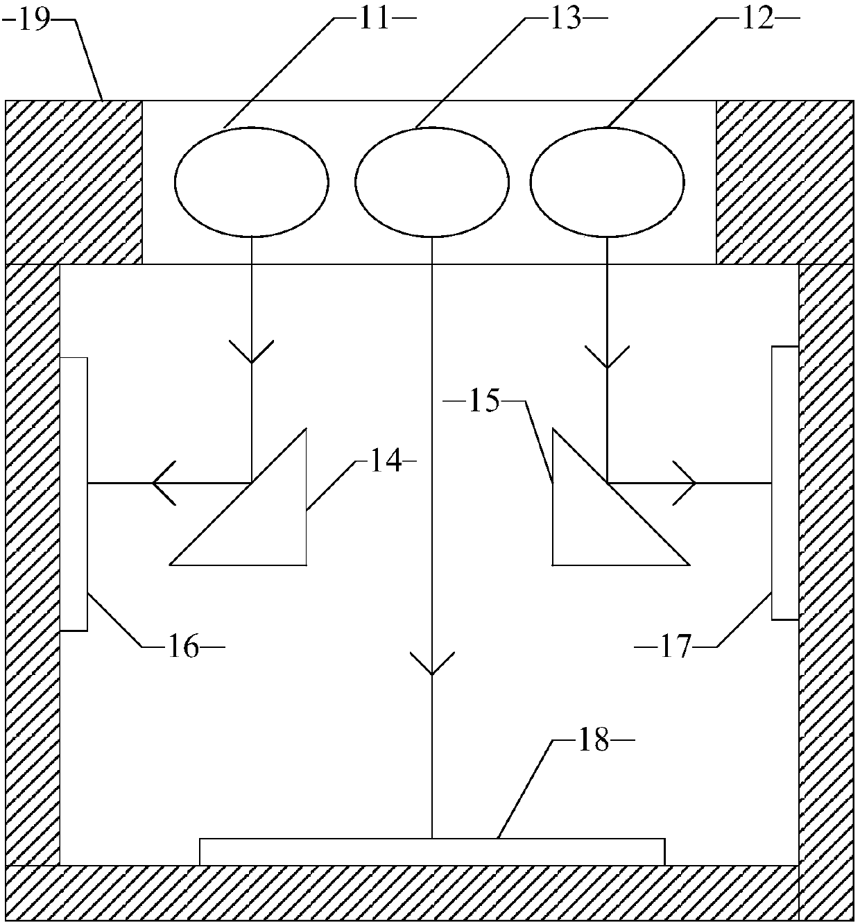 Three-camera module and electronic equipment