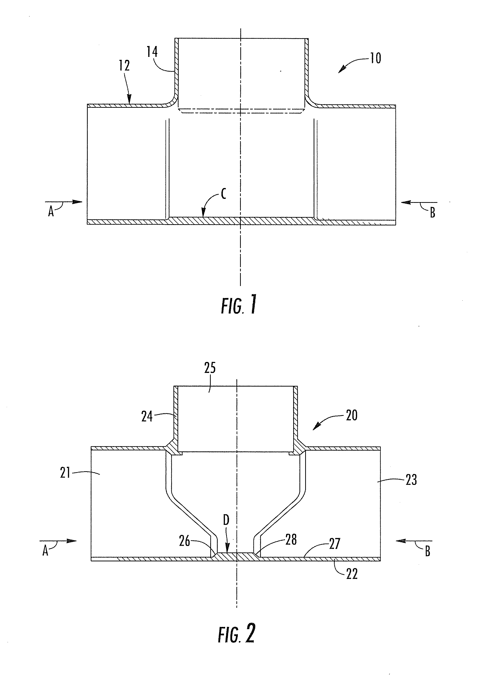 T-fitting manufacturing method and tool