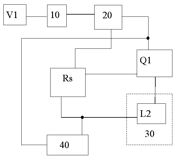 Self-excited oscillation driving circuit