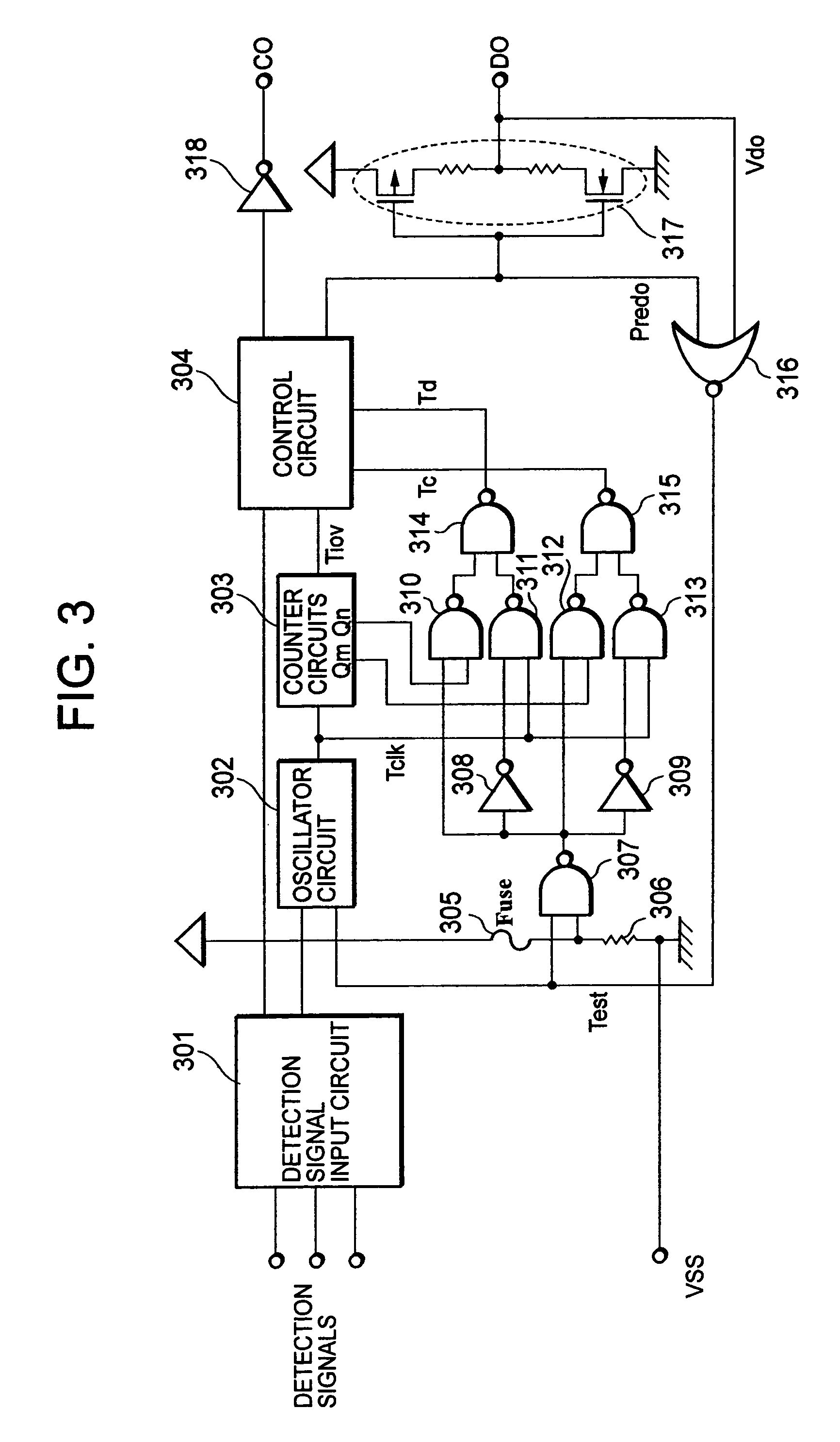 Charging and discharging control circuit, and charging type power supply device