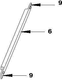 Triangular vehicle stop stripe