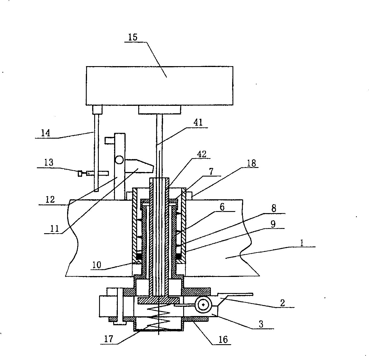 Device for removing farci flour dough sticker