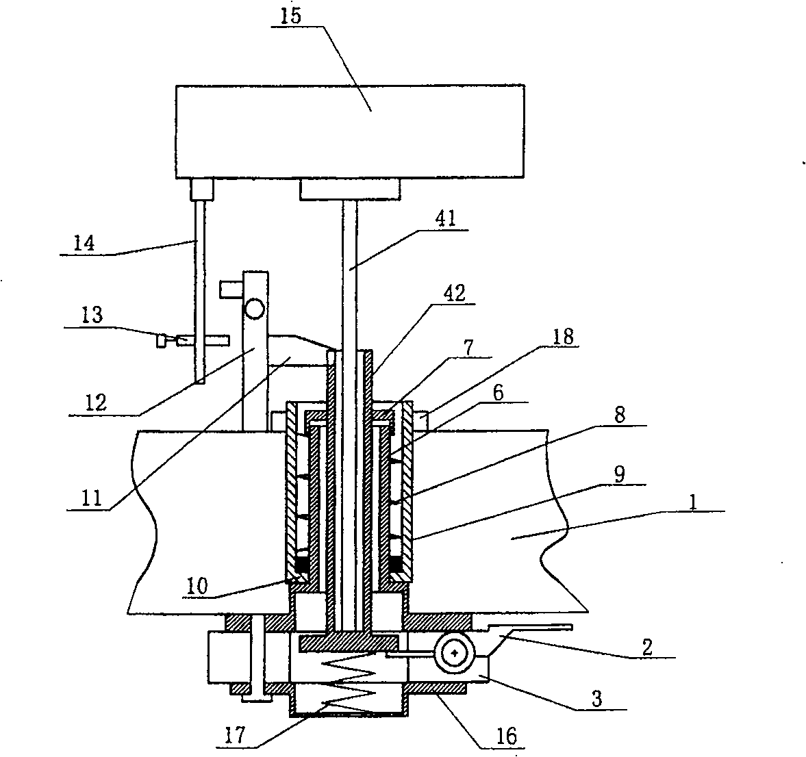 Device for removing farci flour dough sticker