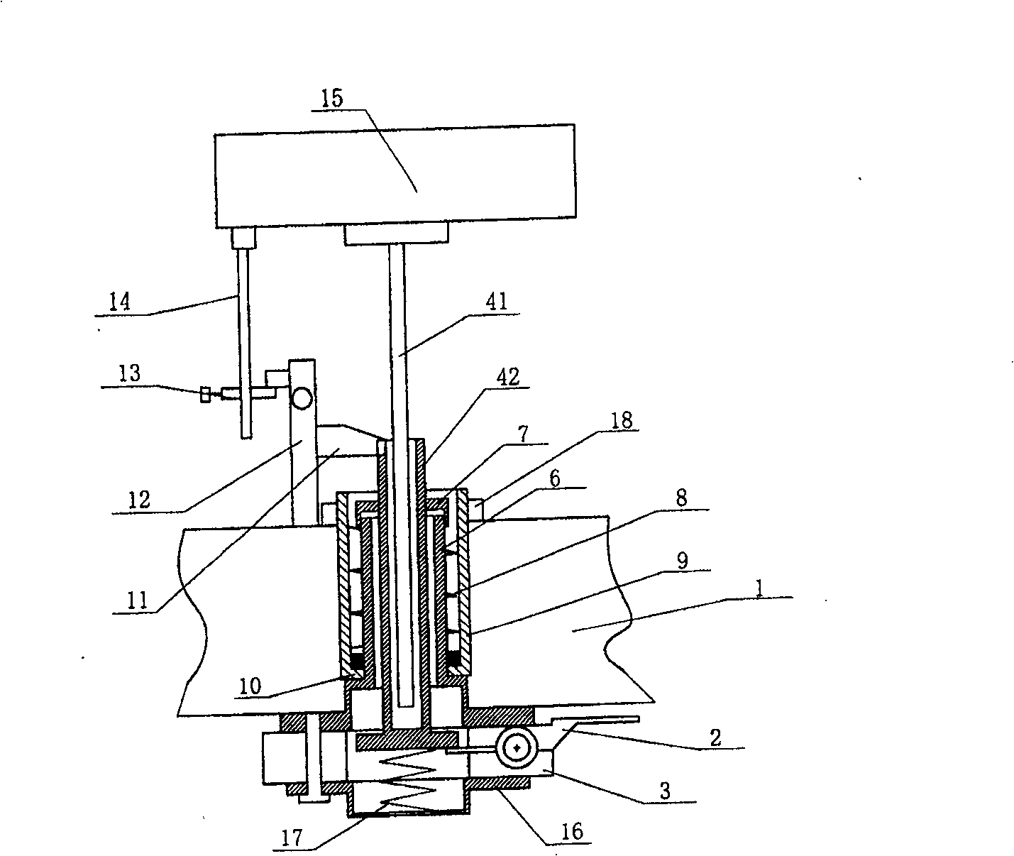 Device for removing farci flour dough sticker