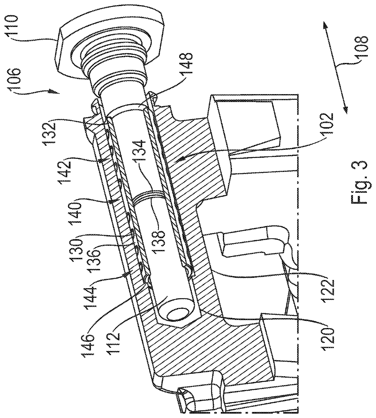 Sliding mechanism for guide pins of a disc brake assembly