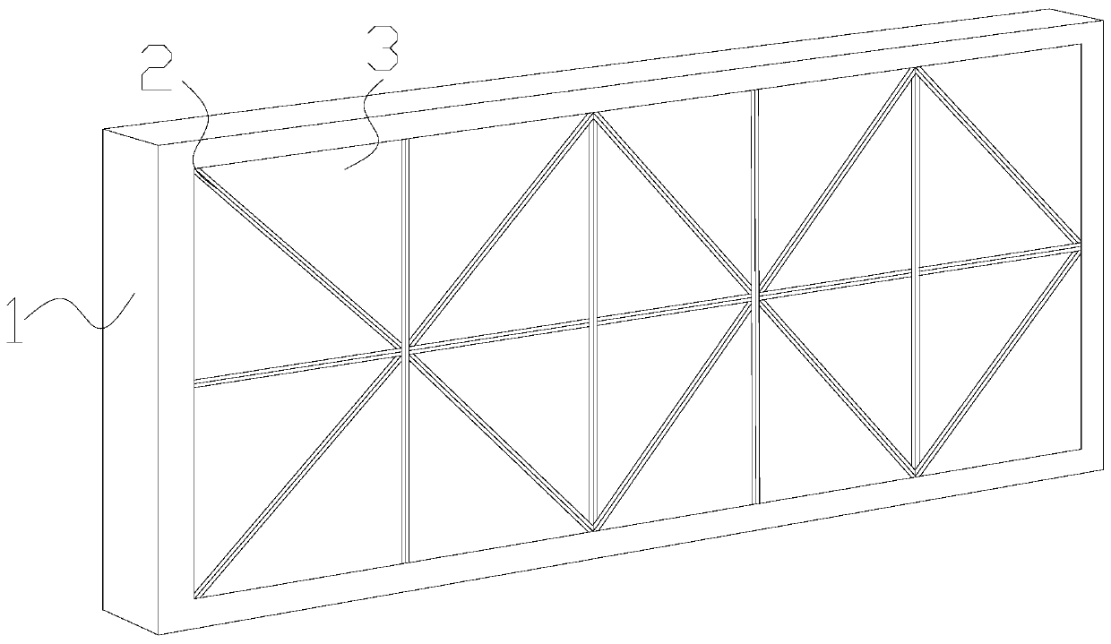 LED display screen assembled with static display frame