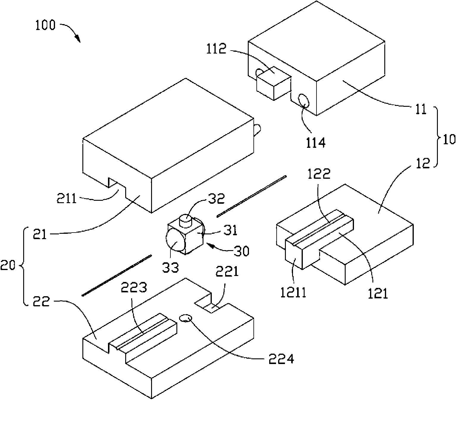 Optic fiber coupling connector and optic transmission device
