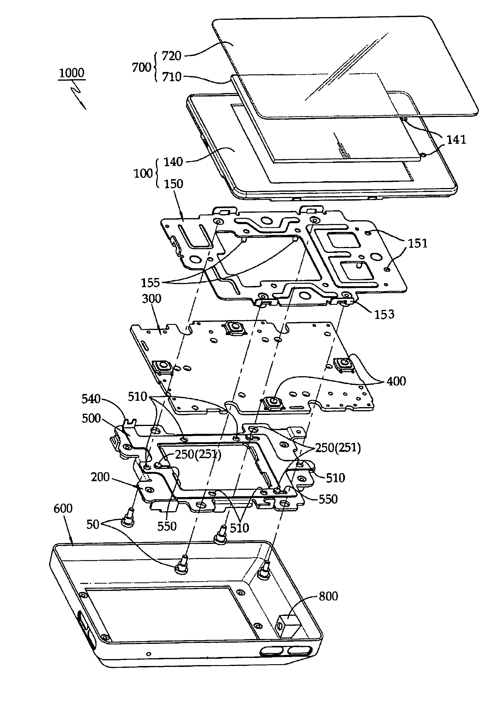 Portable multimedia device with display bracket switch and method of operating the same