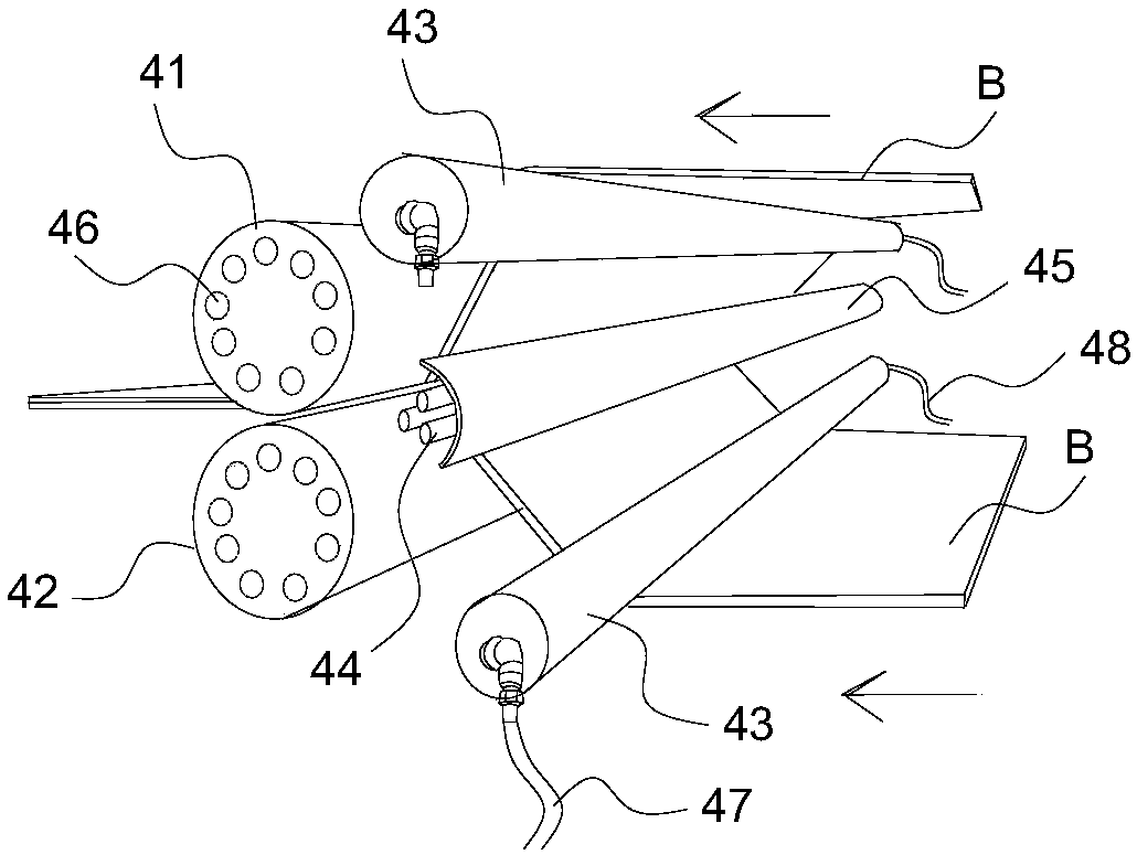 A kt board forming machine