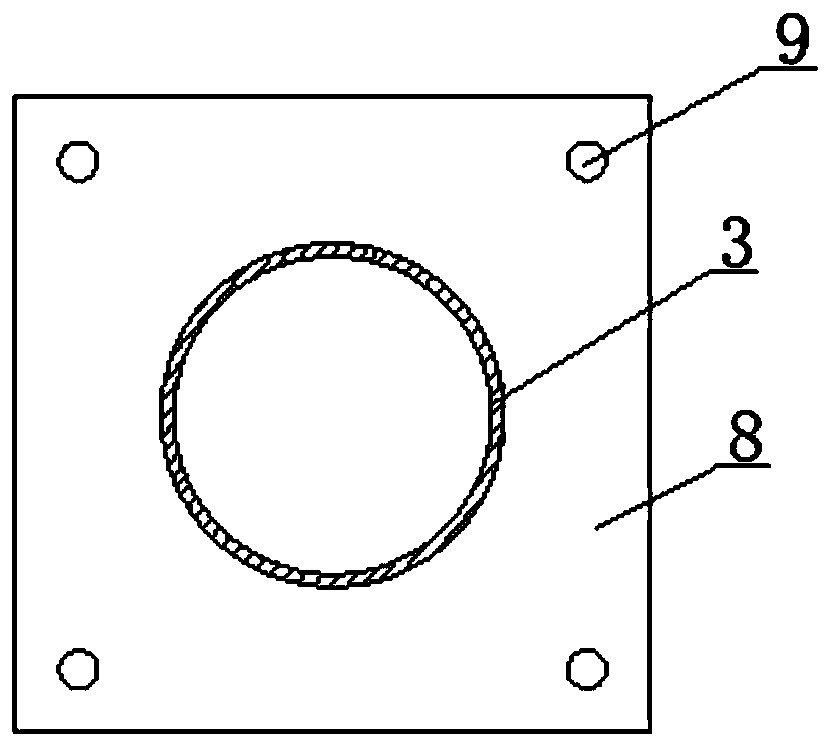 Construction method for tunnel second lining concrete by using automatic inserting type vibrating device