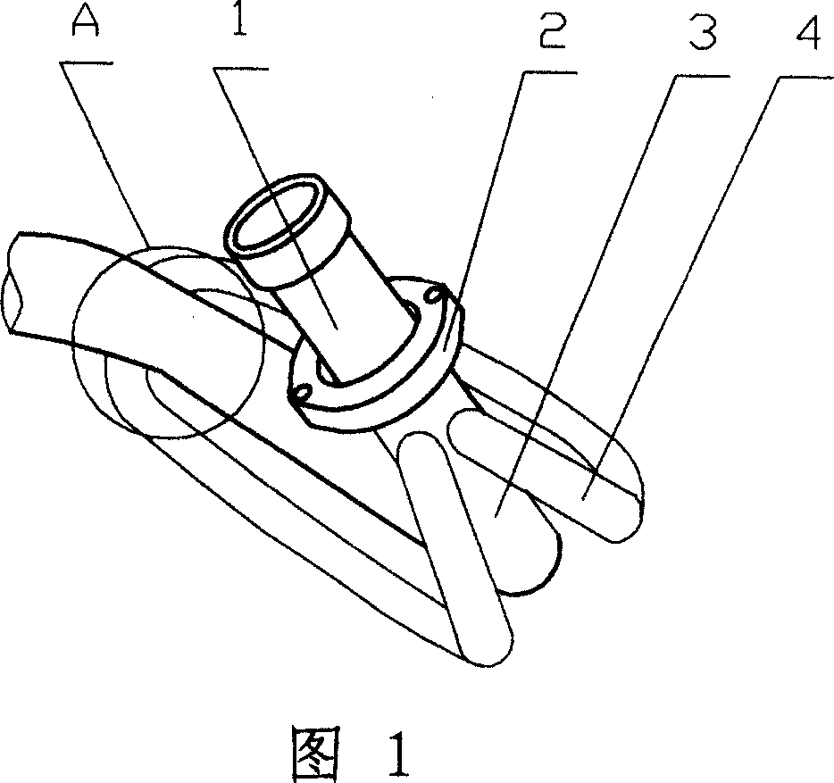 Flow-disturbing type air inlet pipe of muffler