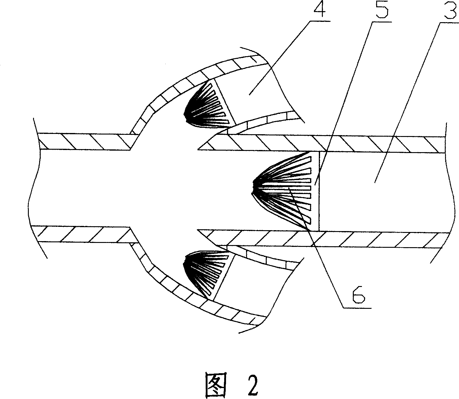 Flow-disturbing type air inlet pipe of muffler