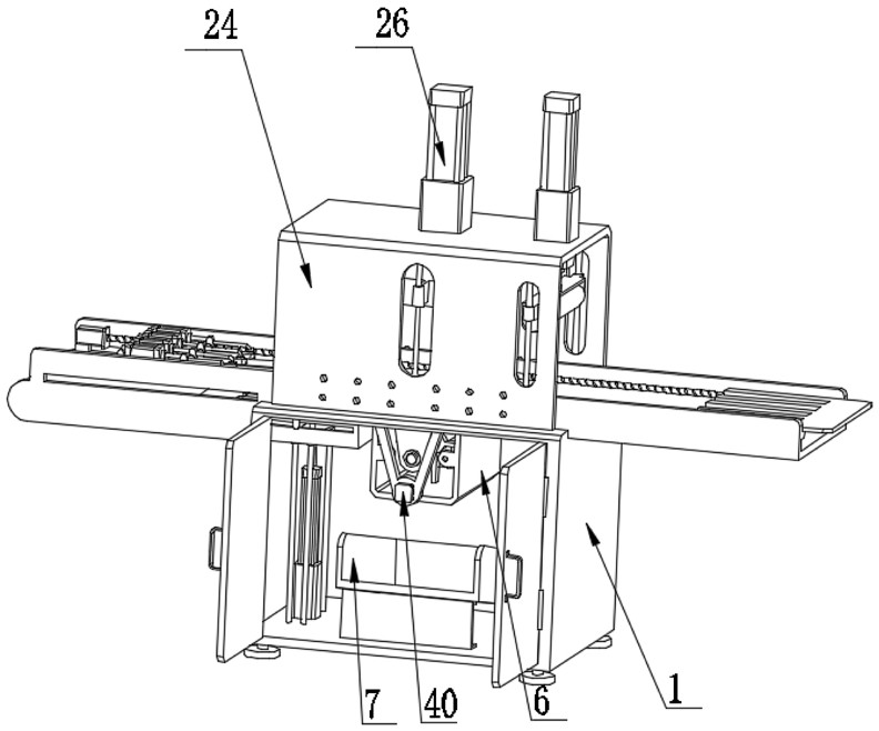 A punching and forming device for a bag making machine