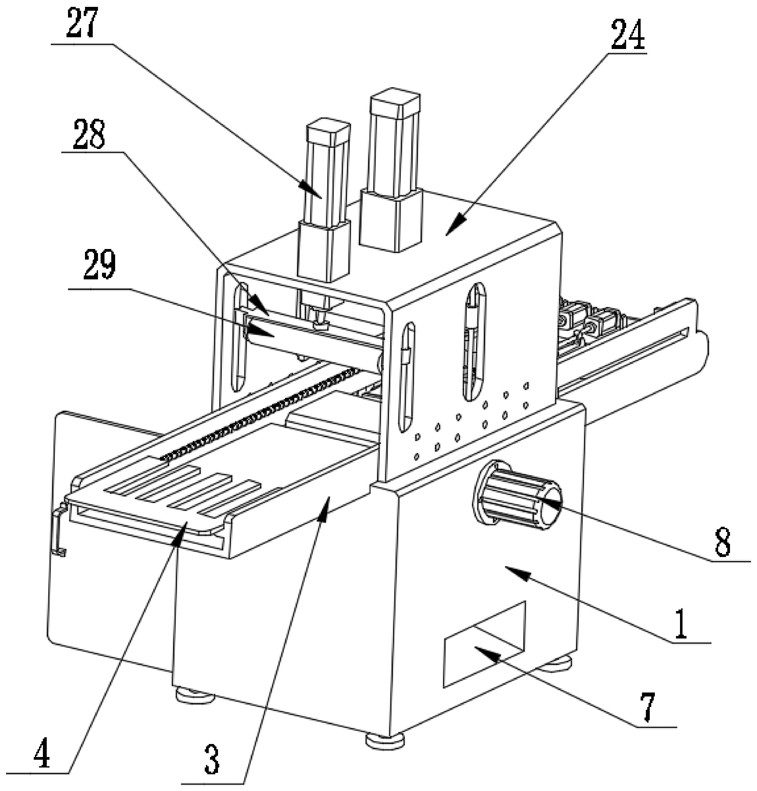 A punching and forming device for a bag making machine