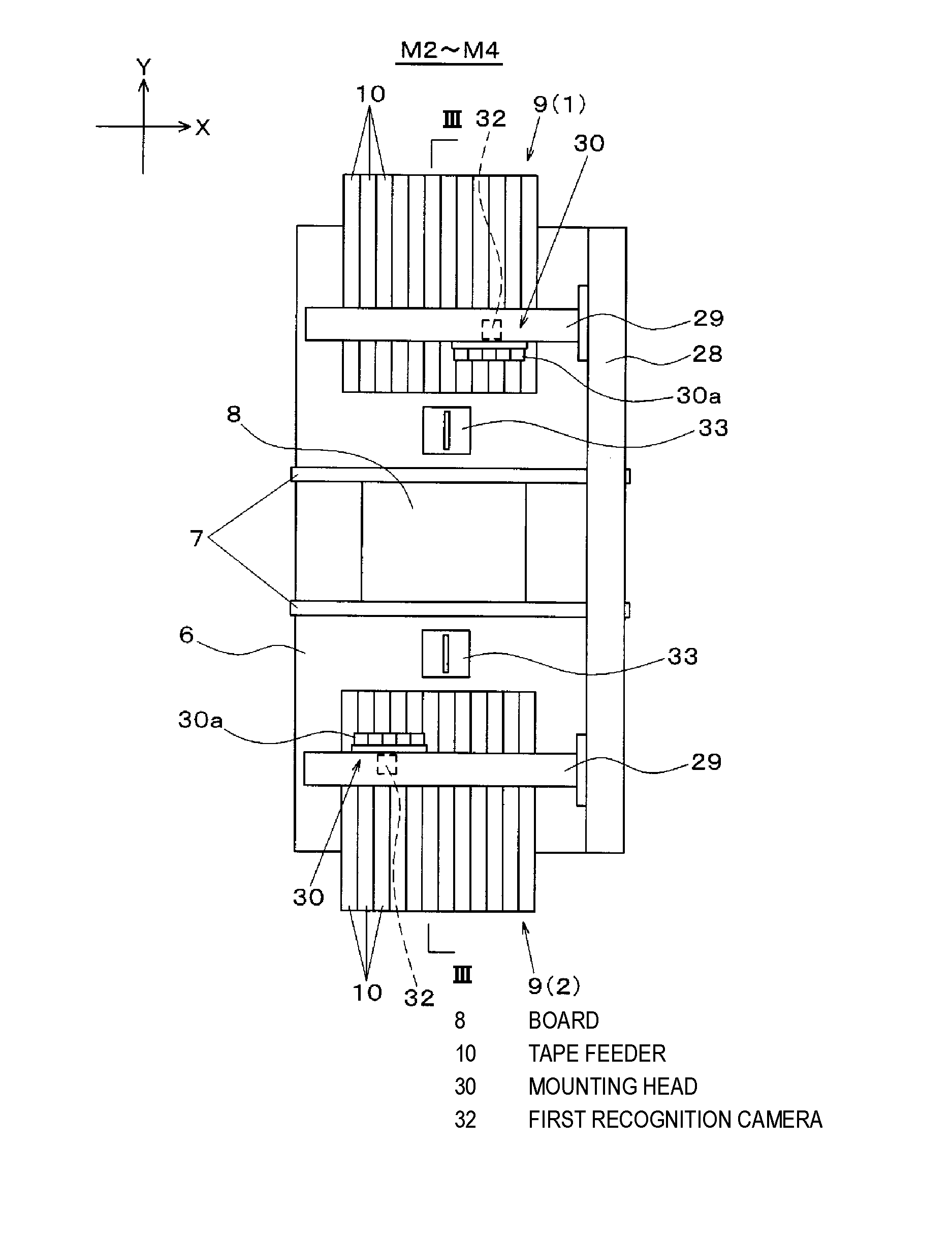 Component mounting system and component mounting method in component mounting system