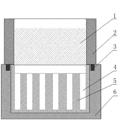 Method for forming aluminum silicon carbide substrate for high-power module