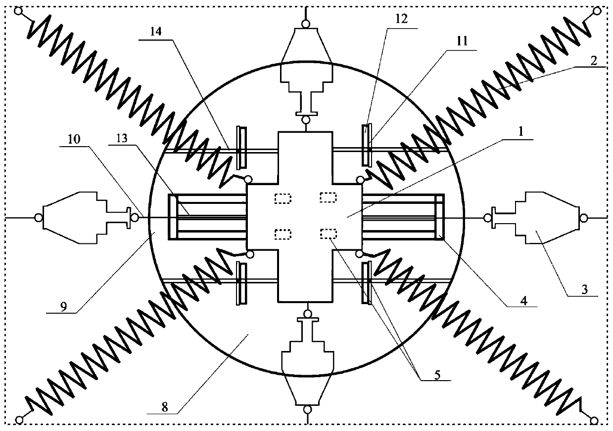 Damping device for tuning collision inerter mass of fan