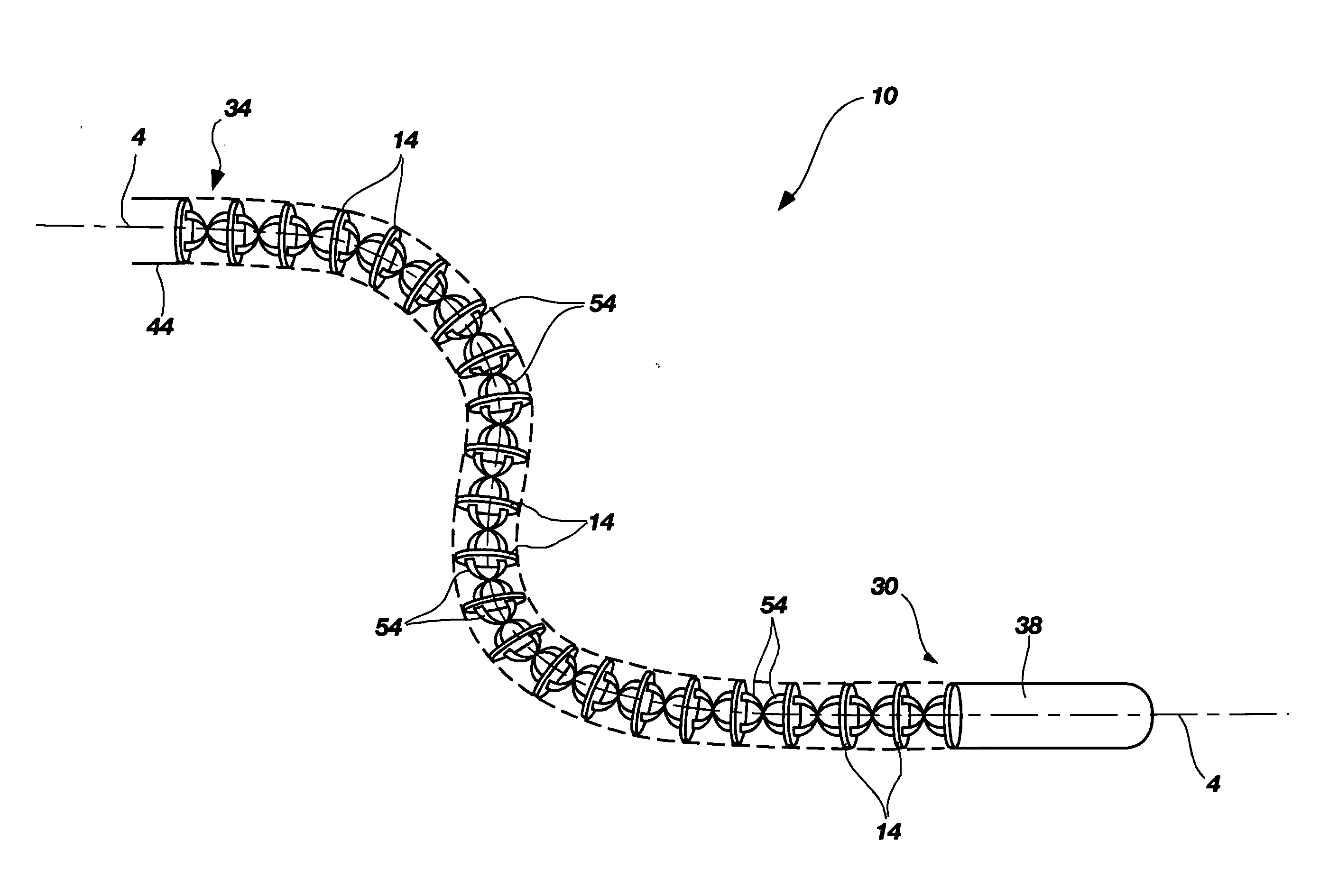 Mechanical serpentine device
