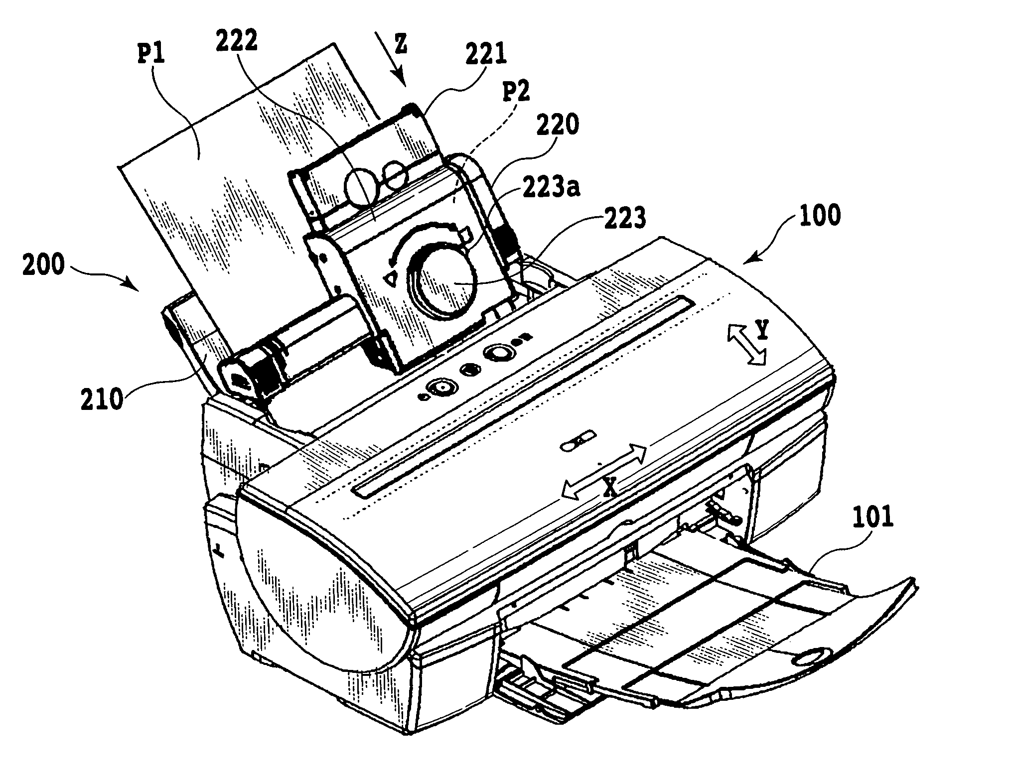 Printing apparatus capable of installing an optional unit for supplying print media