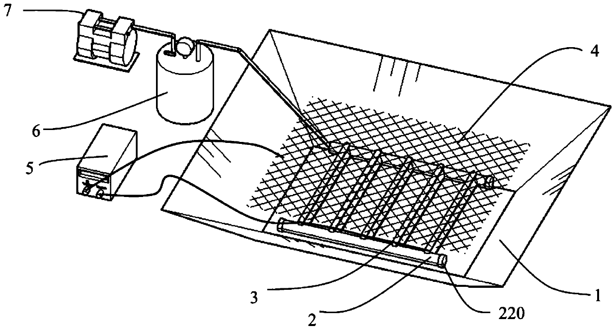 Horizontally arranged cathode vacuum electroosmosis sludge dehydration device and method