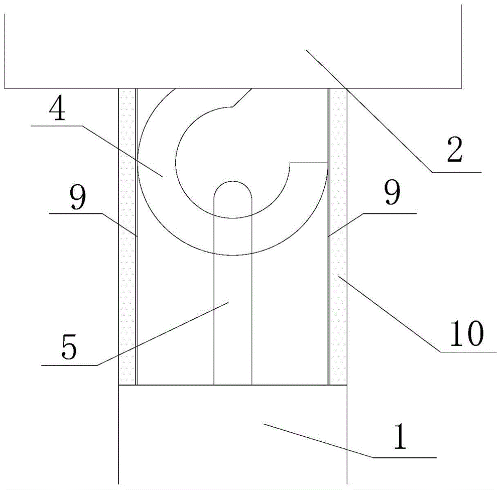 A connection method between prefabricated concrete wall panel and main structure