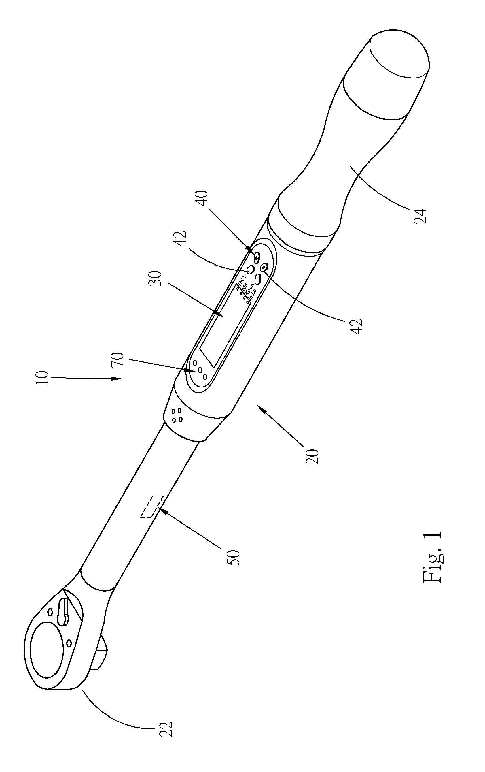 Electronic torque wrench with early-warning function
