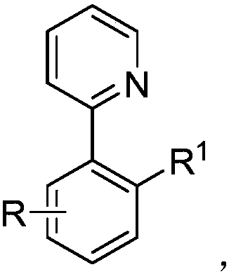 Alkyl modified aryl pyridine compound and preparation method thereof