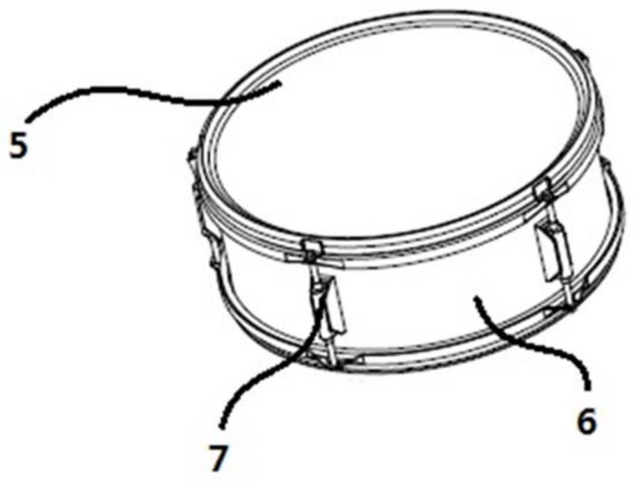 Electronic drum structure with uniform output